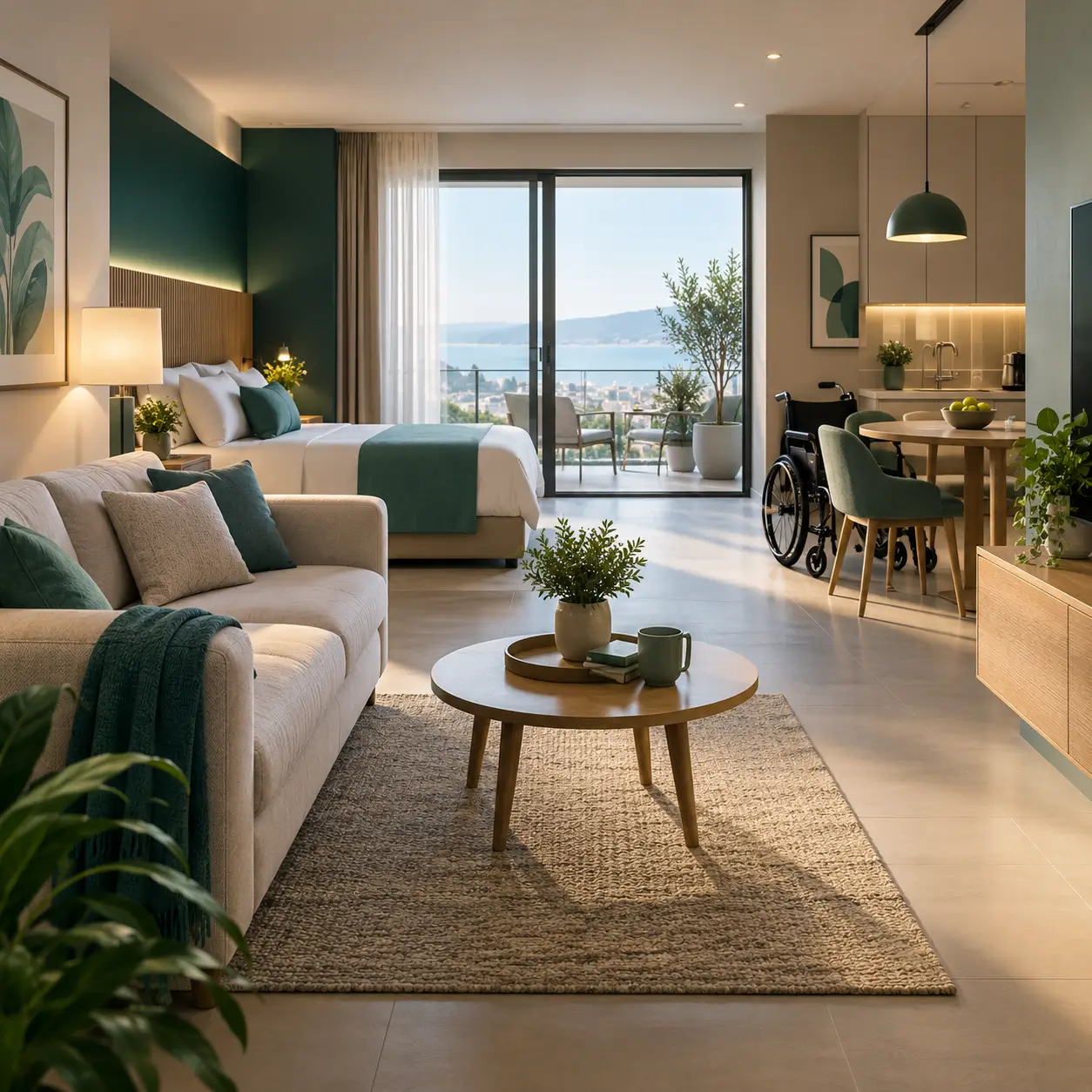 Step-free patient apartment near MSM Clinic in Antalya
