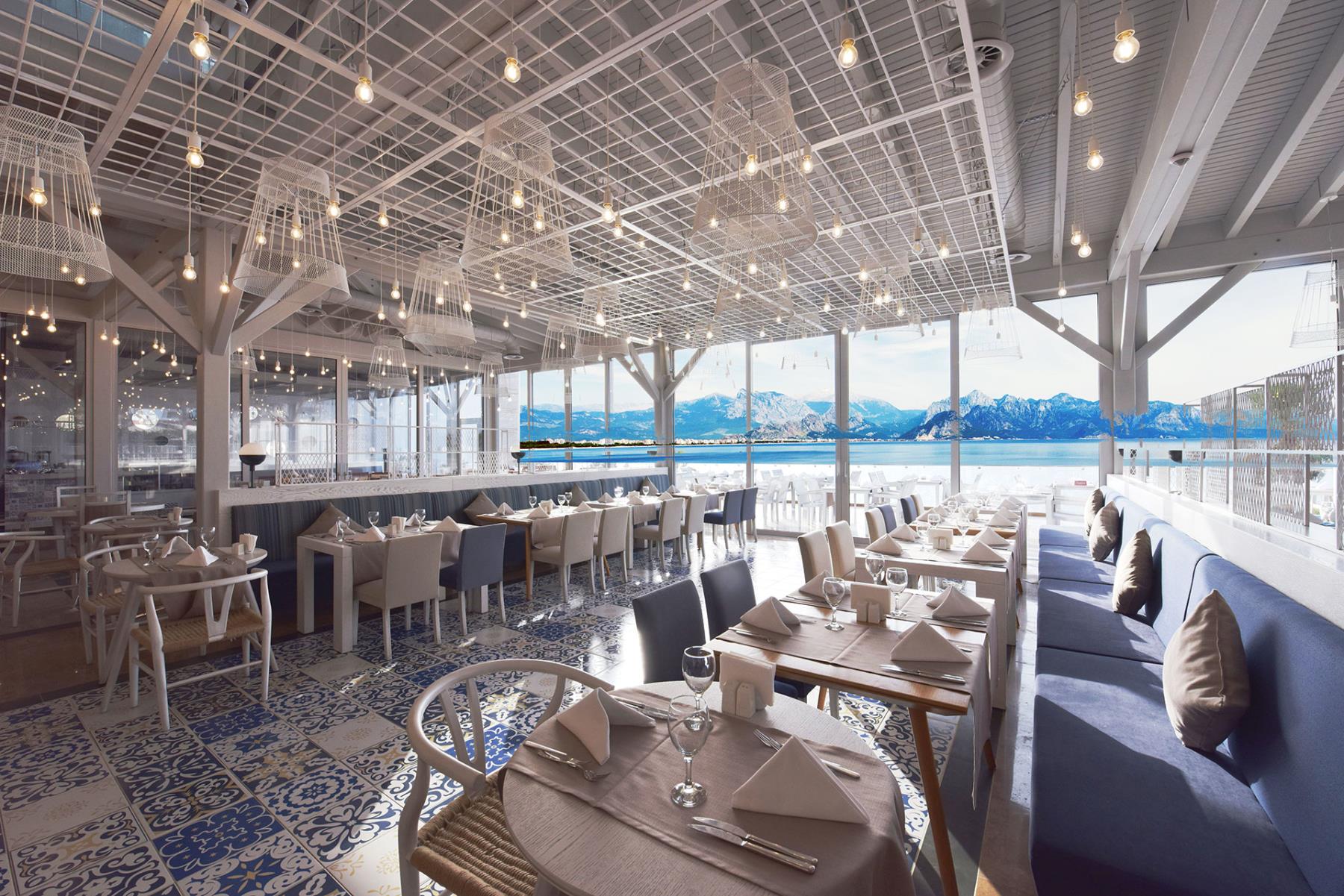 Sea-view restaurant at Ramada Plaza Antalya